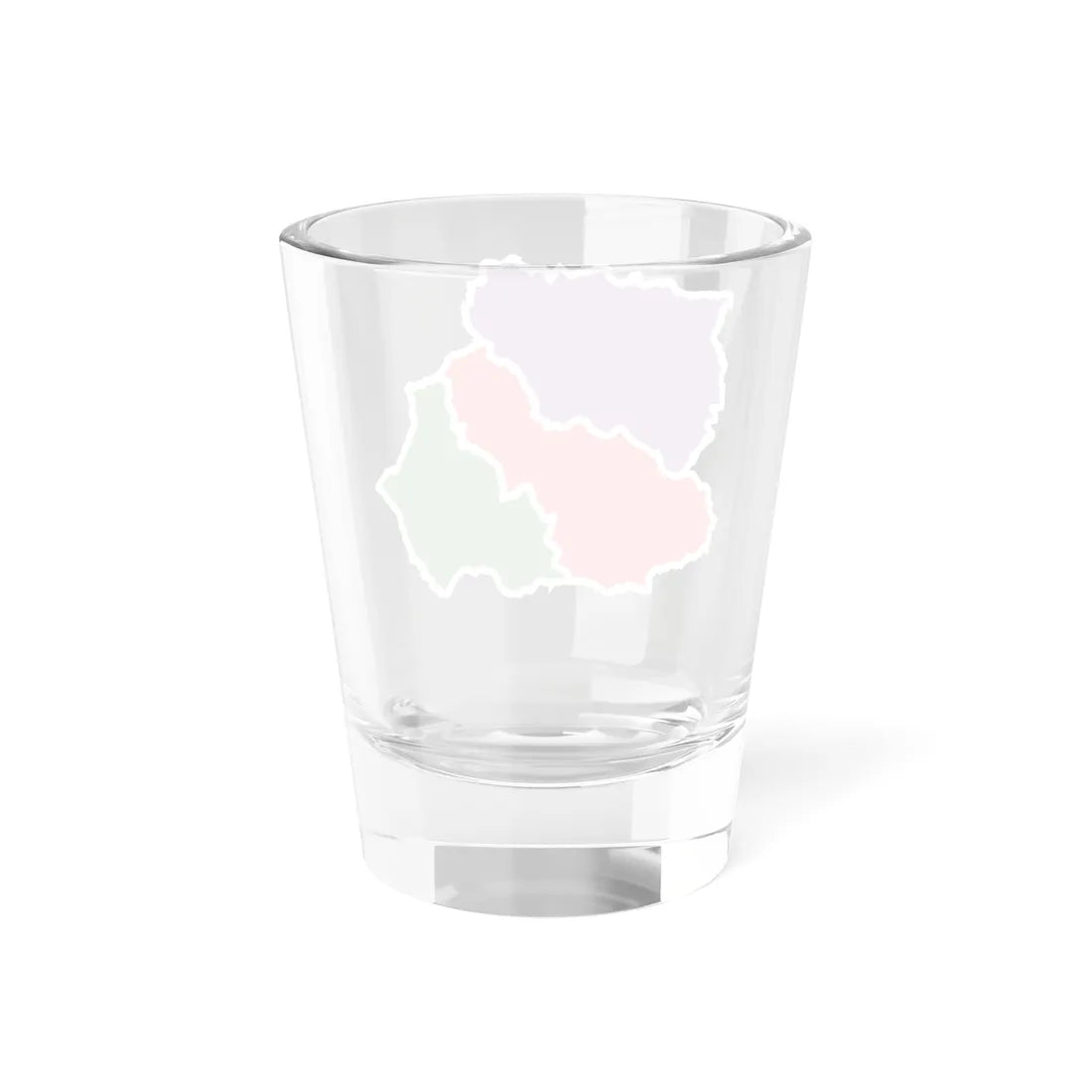 Provincias de Andalucia Oriental con los colores de su bandera (Spain) Shot Glass 1.5oz - Go Mug Yourself
