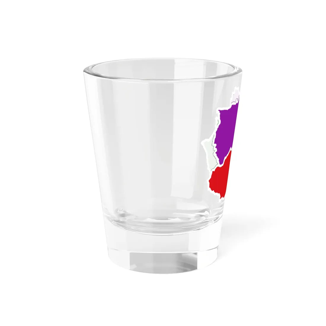 Provincias de Andalucia Oriental con los colores de su bandera (Spain) Shot Glass 1.5oz - Go Mug Yourself