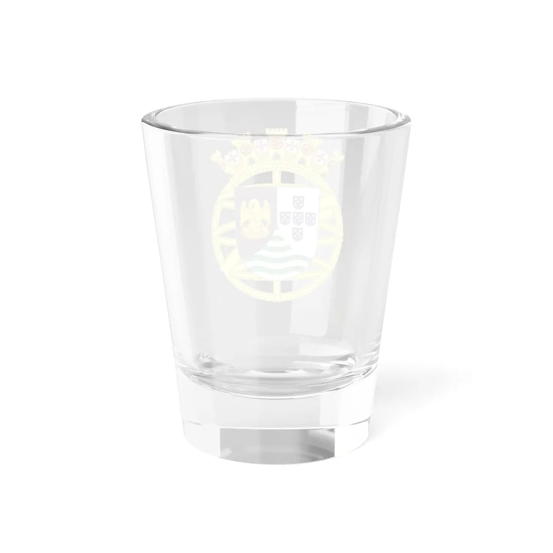 Provisional coat of arms of Portuguese Angola 1934 (Portugal) (Coat of Arms) Shot Glass 1.5oz - Go Mug Yourself