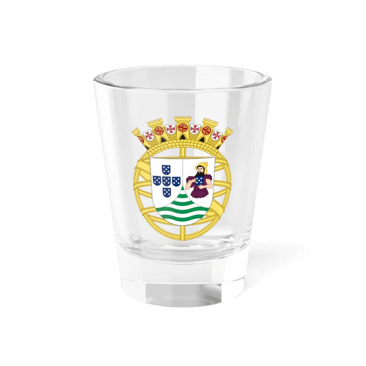 Provisional coat of arms of Portuguese India 1934 (Portugal) (Coat of Arms) Shot Glass 1.5oz 1.5oz - Go Mug Yourself