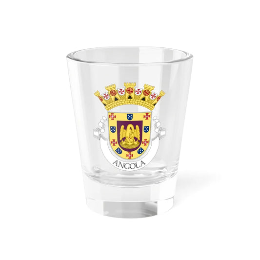 Provisional Coat of Arms of the Colony of Angola (Angola) (Coat of Arms) Shot Glass 1.5oz 1.5oz - Go Mug Yourself