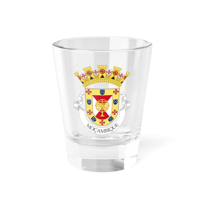 Provisional Coat of Arms of the Colony of Mozambique (Portugal) (Coat of Arms) Shot Glass 1.5oz 1.5oz - Go Mug Yourself
