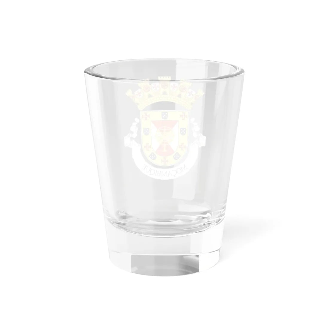 Provisional Coat of Arms of the Colony of Mozambique (Portugal) (Coat of Arms) Shot Glass 1.5oz - Go Mug Yourself
