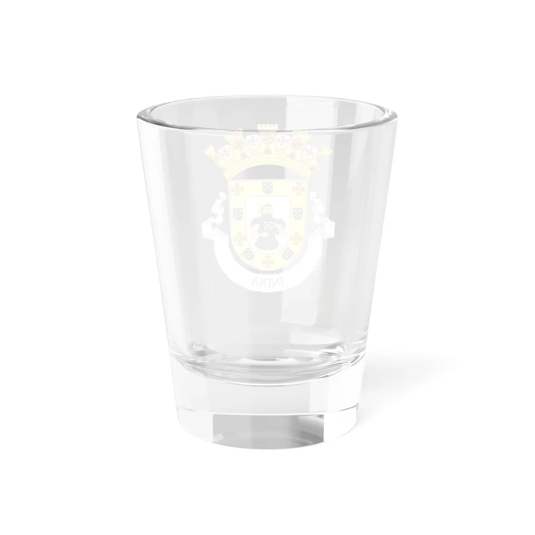 Provisional Coat of Arms of the Colony of Portuguese India (India) (Coat of Arms) Shot Glass 1.5oz - Go Mug Yourself
