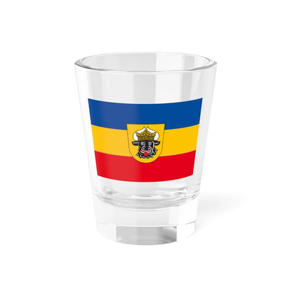 Provisional flag of Mecklenburg-Western Pomerania 1990 (Germany) Shot Glass 1.5oz 1.5oz - Go Mug Yourself