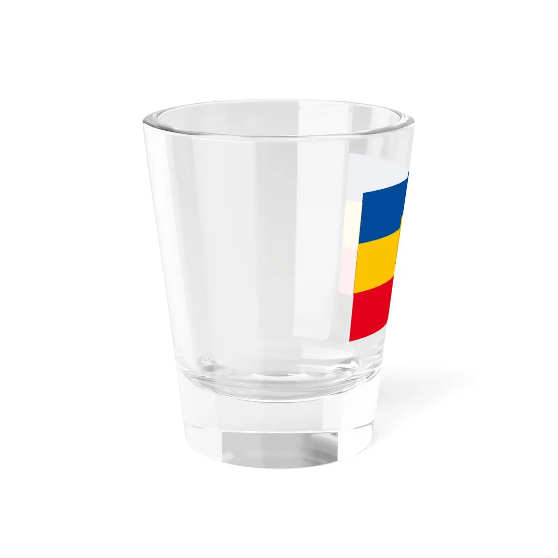 Provisional flag of Mecklenburg-Western Pomerania 1990 (Germany) Shot Glass 1.5oz - Go Mug Yourself