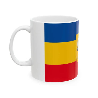 Provisional flag of Mecklenburg-Western Pomerania 1990 (Germany) White Coffee Mug - Go Mug Yourself