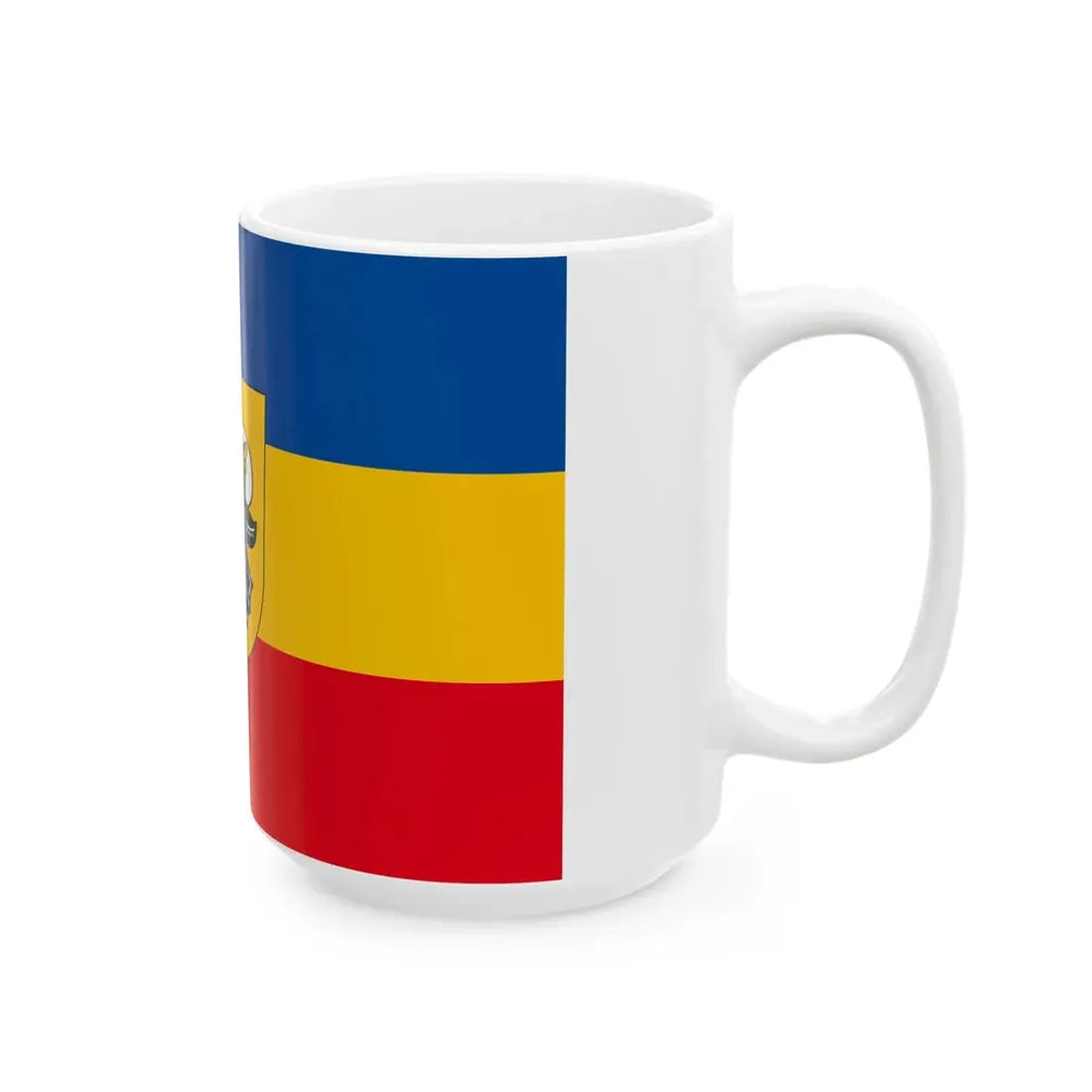 Provisional flag of Mecklenburg-Western Pomerania 1990 (Germany) White Coffee Mug - Go Mug Yourself