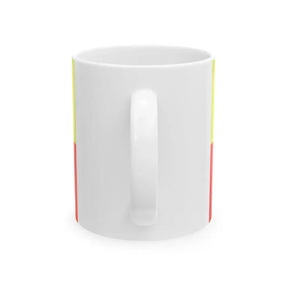 Provisional flag of the Lodz Voivodeship 1998-2000 (Poland) White Coffee Mug - Go Mug Yourself