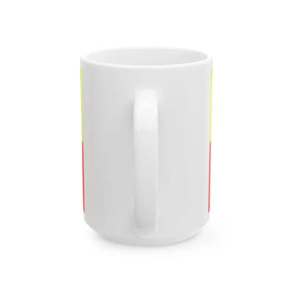 Provisional flag of the Lodz Voivodeship 1998-2000 (Poland) White Coffee Mug - Go Mug Yourself