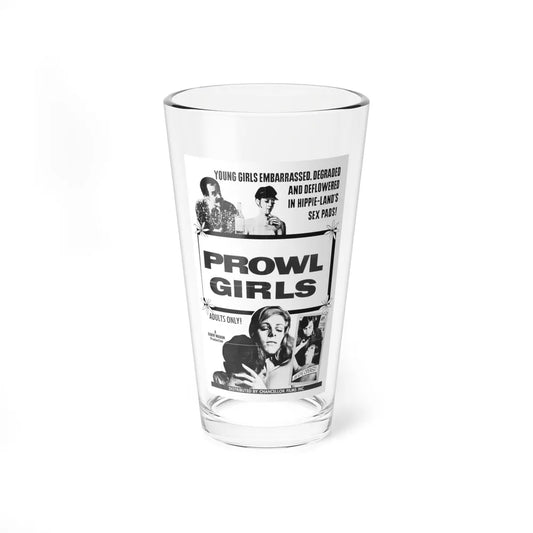 PROWL GIRLS 1968 Movie Poster - Pint Glass 16oz-16oz-Go Mug Yourself