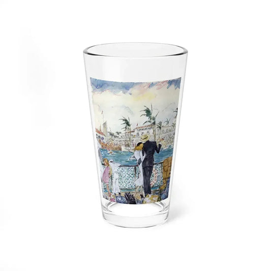 Prudence to the Winds, Ladies' Home Journal, August 1933 (Magazine Illustration) Pint Glass 16oz 16oz - Go Mug Yourself