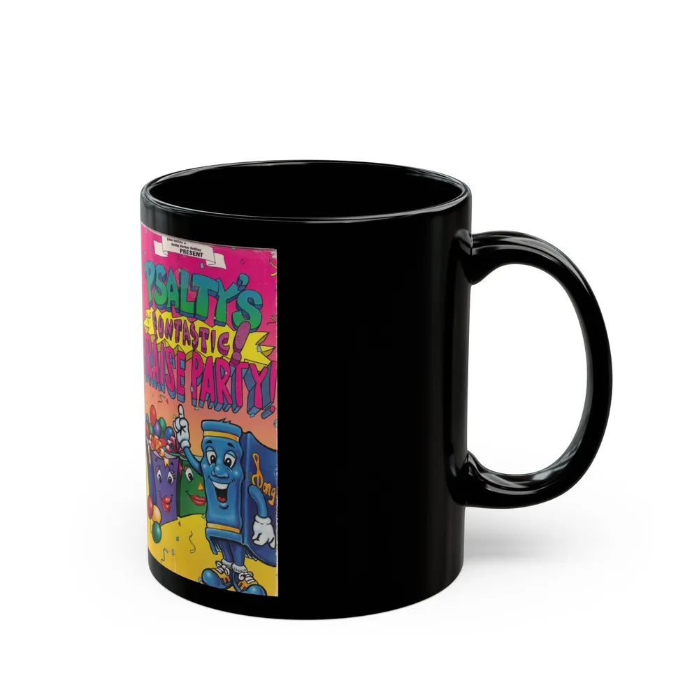 PSALTYS FUNTASTIC PRAISE PARTY (VHS COVER) - Black Coffee Mug-Go Mug Yourself