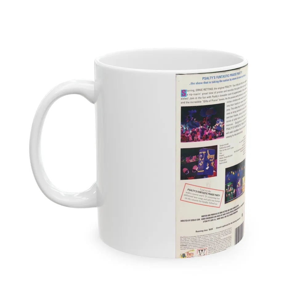 PSALTYS FUNTASTIC PRAISE PARTY (VHS COVER) - White Coffee Mug-Go Mug Yourself