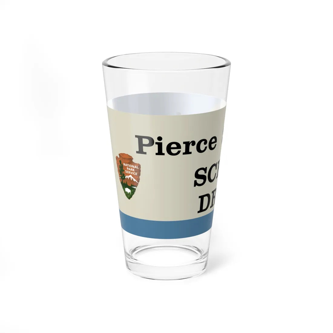PSSD sign (Michigan) (Road Sign) Pint Glass 16oz - Go Mug Yourself