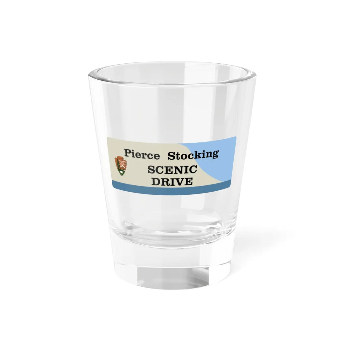 PSSD sign (Michigan) (Road Sign) Shot Glass 1.5oz 1.5oz - Go Mug Yourself