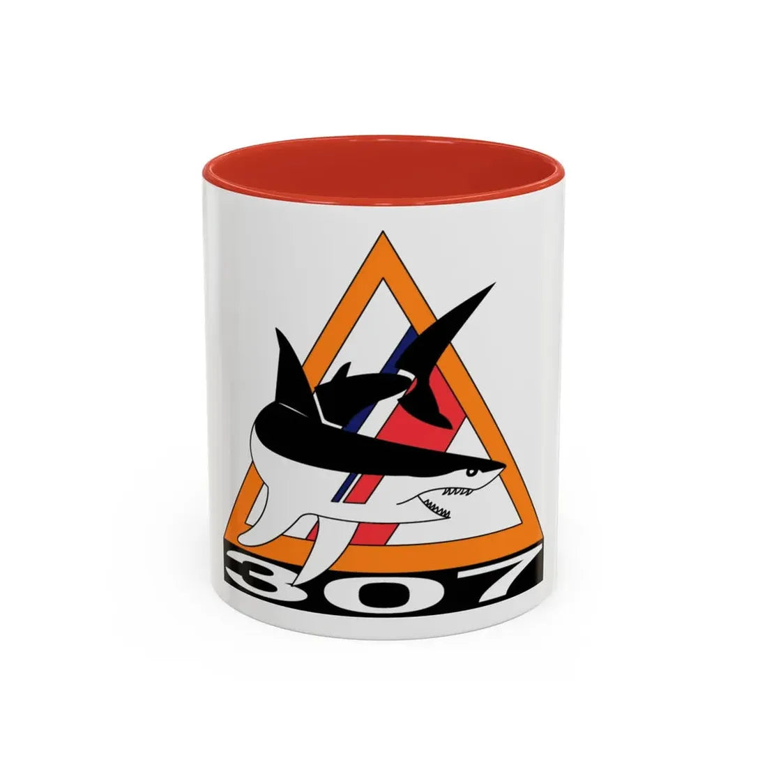 PSU 307 (U.S. Coast Guard) Accent Coffee Mug 11oz Red - Go Mug Yourself