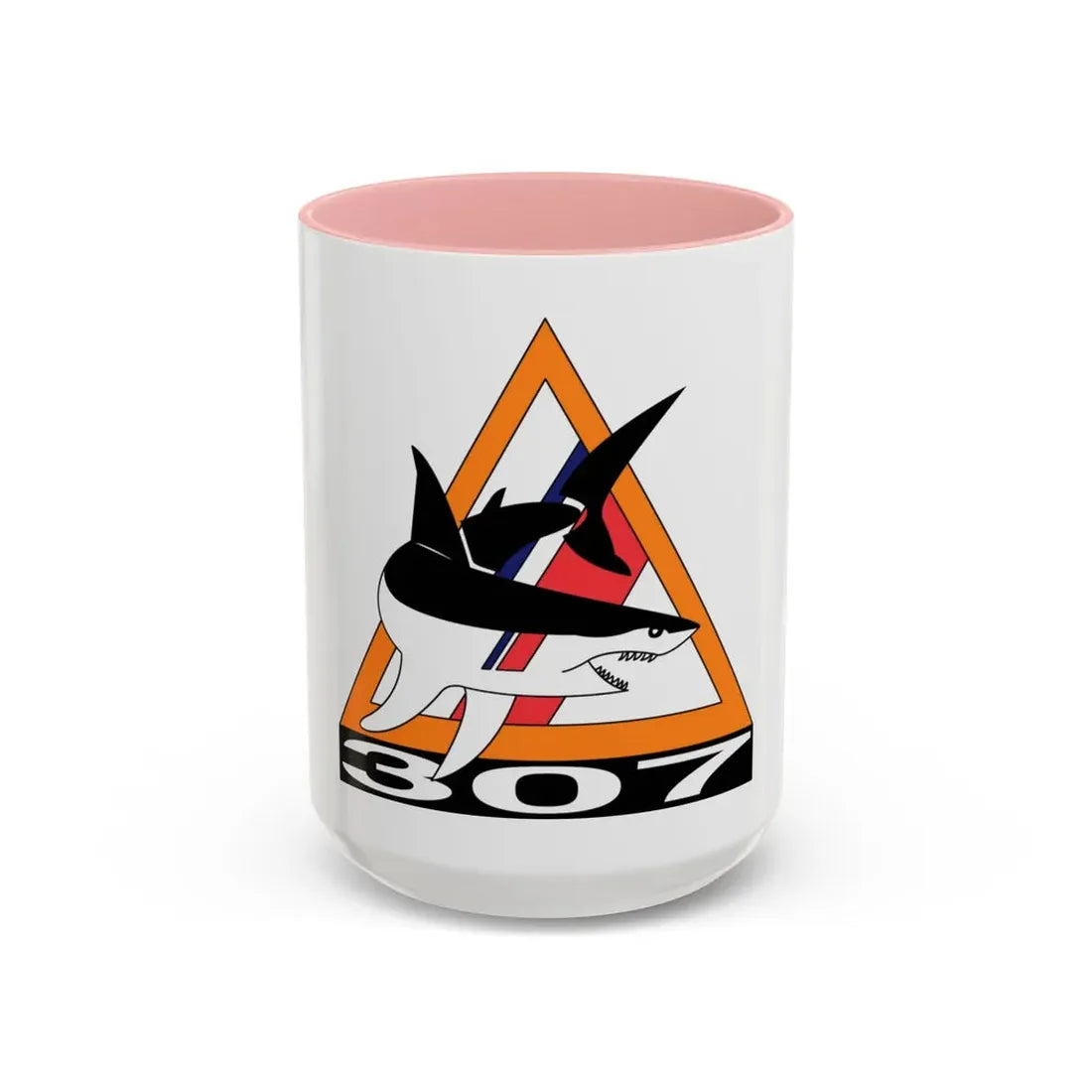 PSU 307 (U.S. Coast Guard) Accent Coffee Mug 15oz Pink - Go Mug Yourself