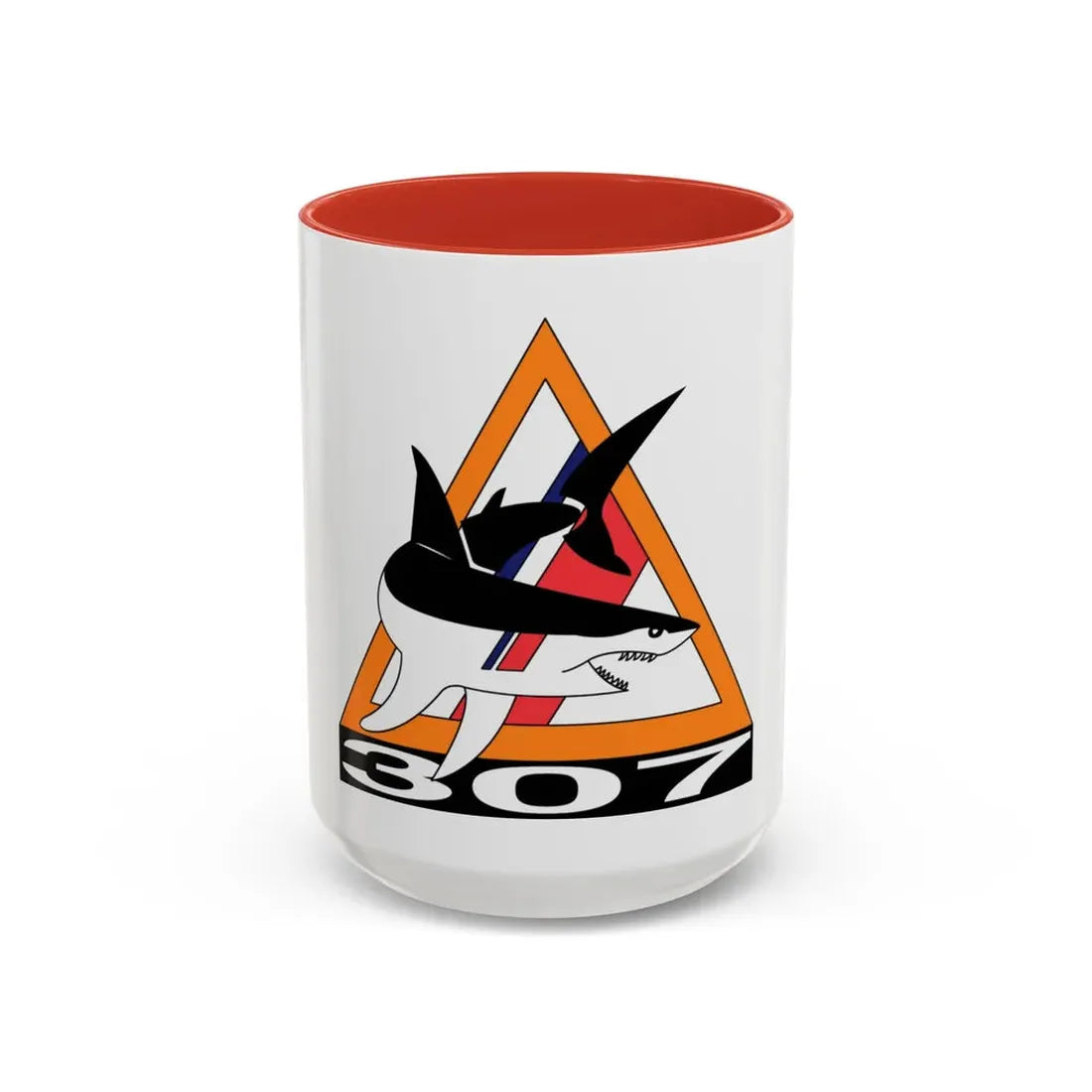 PSU 307 (U.S. Coast Guard) Accent Coffee Mug 15oz Red - Go Mug Yourself