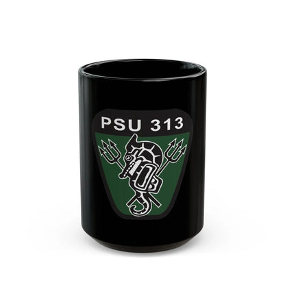 PSU 313 (U.S. Coast Guard) Black Coffee Mug-15oz-Go Mug Yourself