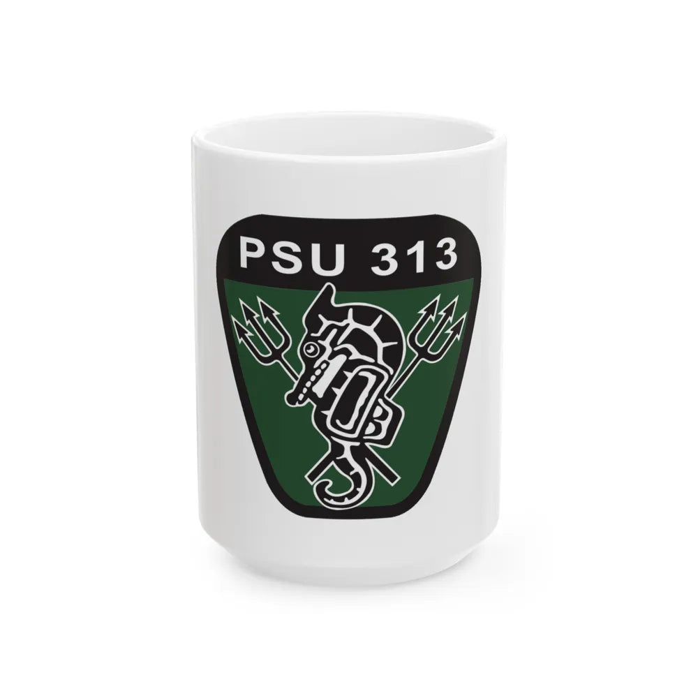 PSU 313 (U.S. Coast Guard) White Coffee Mug-15oz-Go Mug Yourself