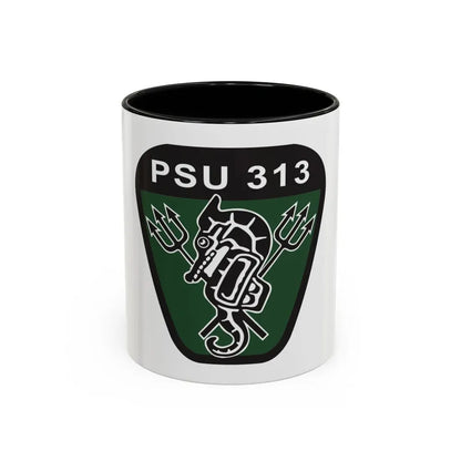 PSU 313 (U.S. Coast Guard) Accent Coffee Mug 11oz Black - Go Mug Yourself