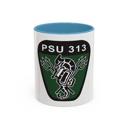 PSU 313 (U.S. Coast Guard) Accent Coffee Mug 11oz Light Blue - Go Mug Yourself
