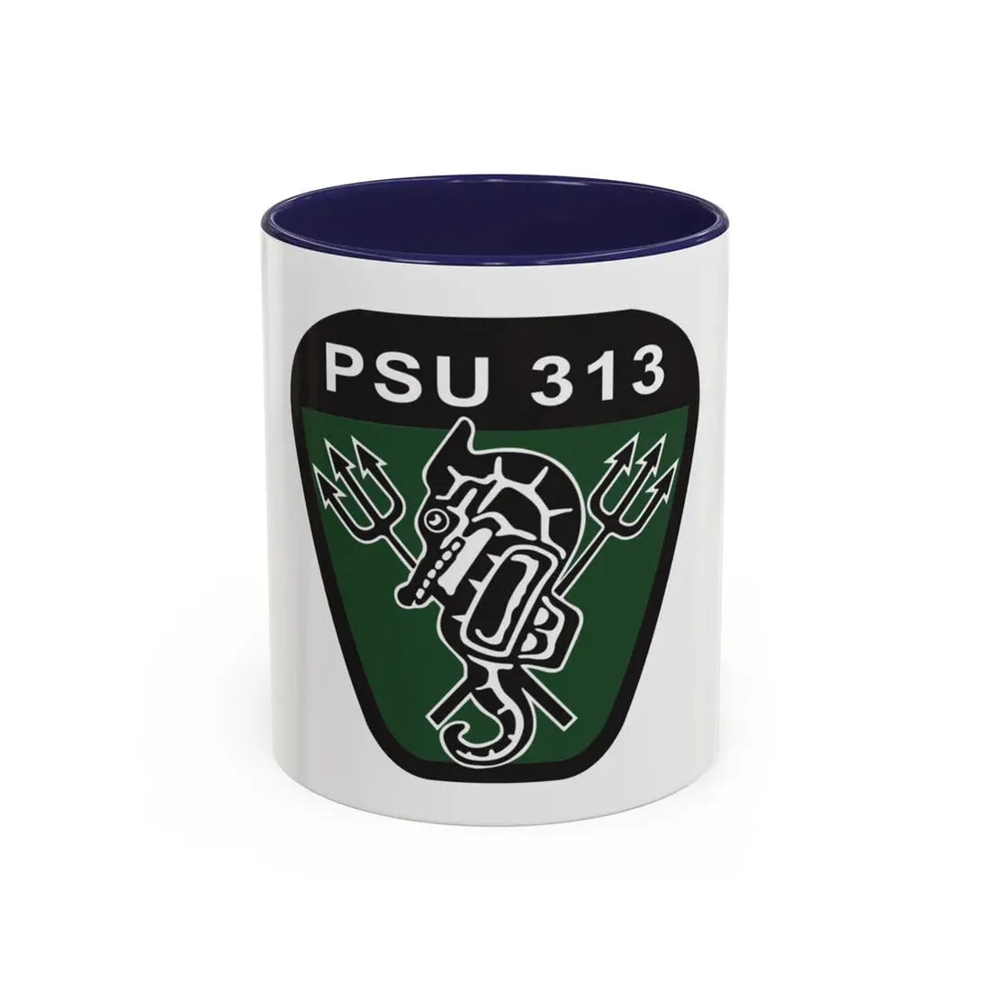 PSU 313 (U.S. Coast Guard) Accent Coffee Mug 11oz Navy - Go Mug Yourself