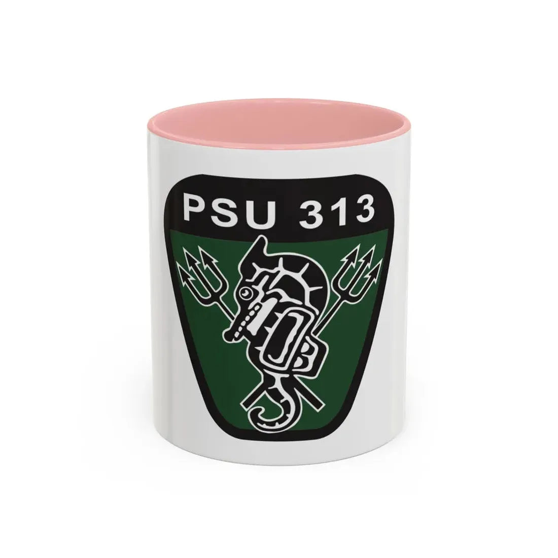PSU 313 (U.S. Coast Guard) Accent Coffee Mug 11oz Pink - Go Mug Yourself