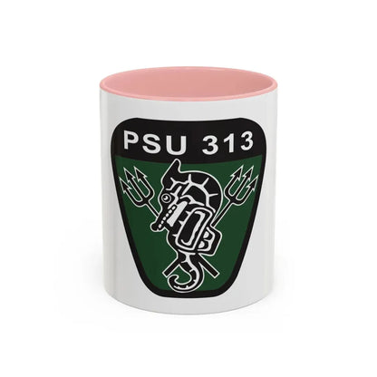 PSU 313 (U.S. Coast Guard) Accent Coffee Mug 11oz Pink - Go Mug Yourself