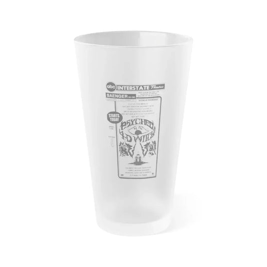 PSYCHED BY THE 4D WITCH 1973 Movie Poster - Frosted Pint Glass 16oz Default Title - Go Mug Yourself