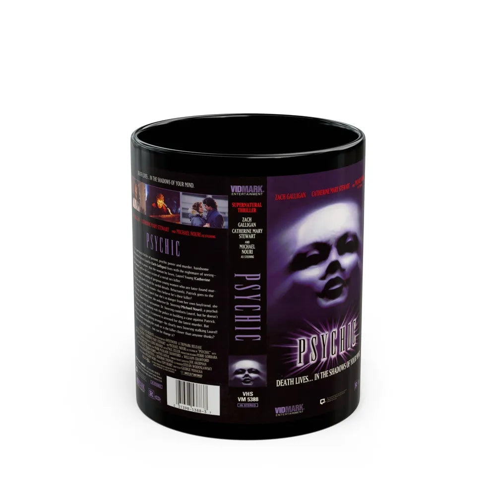 PSYCHIC VIDMARK (VHS COVER) - Black Coffee Mug-11oz-Go Mug Yourself