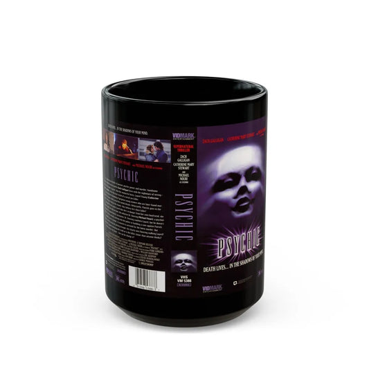 PSYCHIC VIDMARK (VHS COVER) - Black Coffee Mug-15oz-Go Mug Yourself