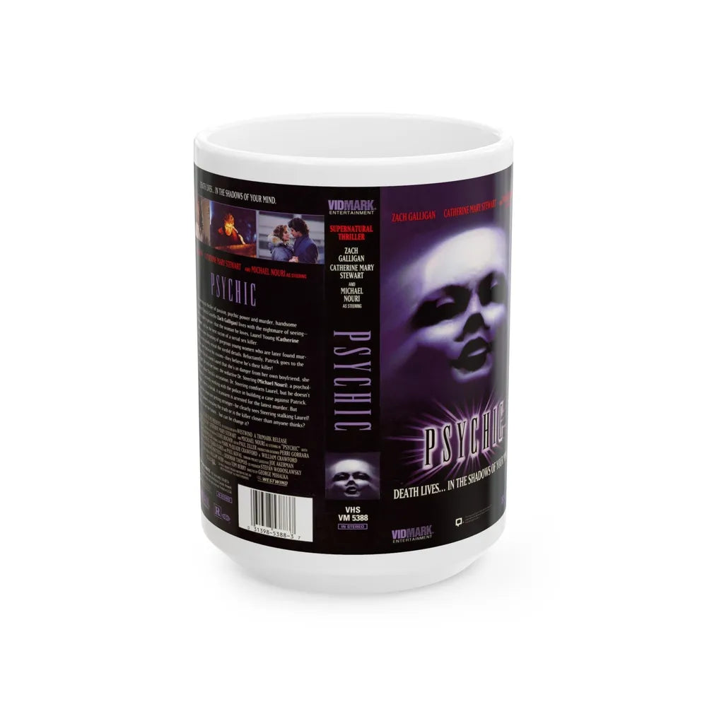 PSYCHIC VIDMARK (VHS COVER) - White Coffee Mug-15oz-Go Mug Yourself