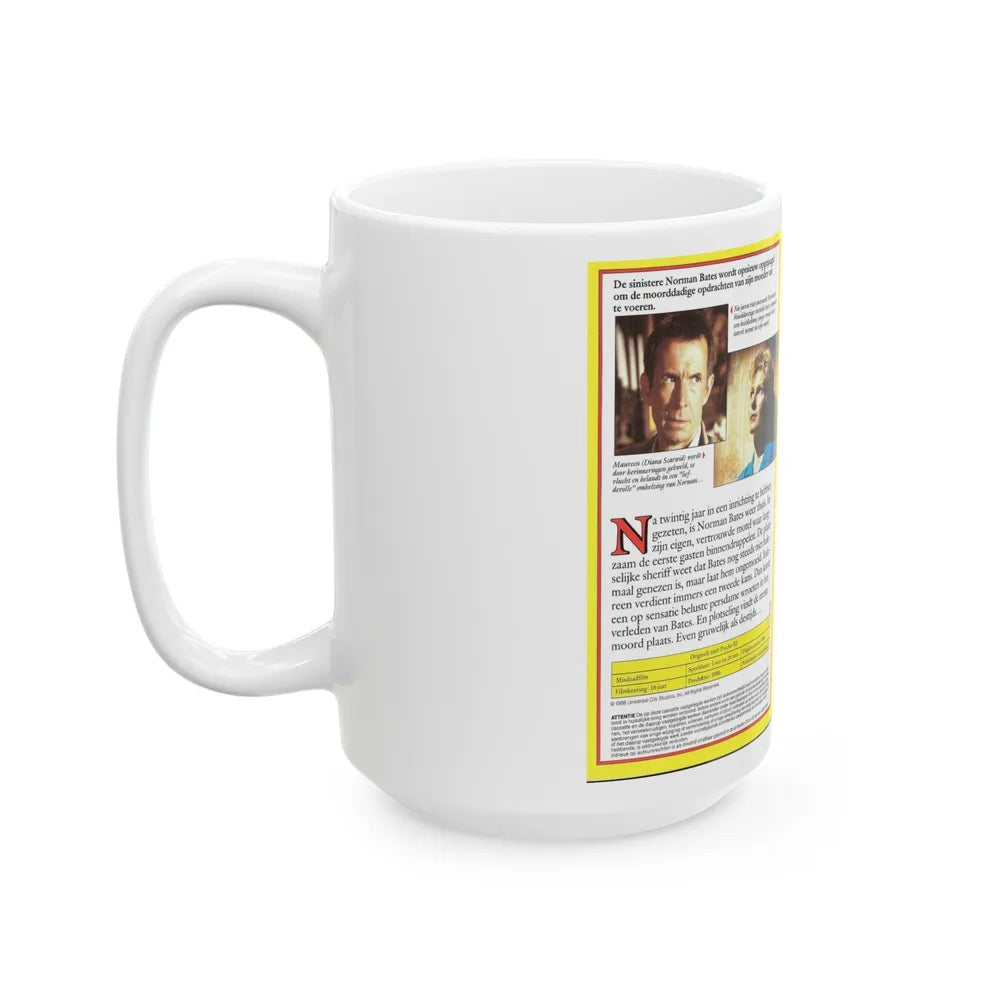 PSYCHO 3 (VHS COVER) - White Coffee Mug-Go Mug Yourself