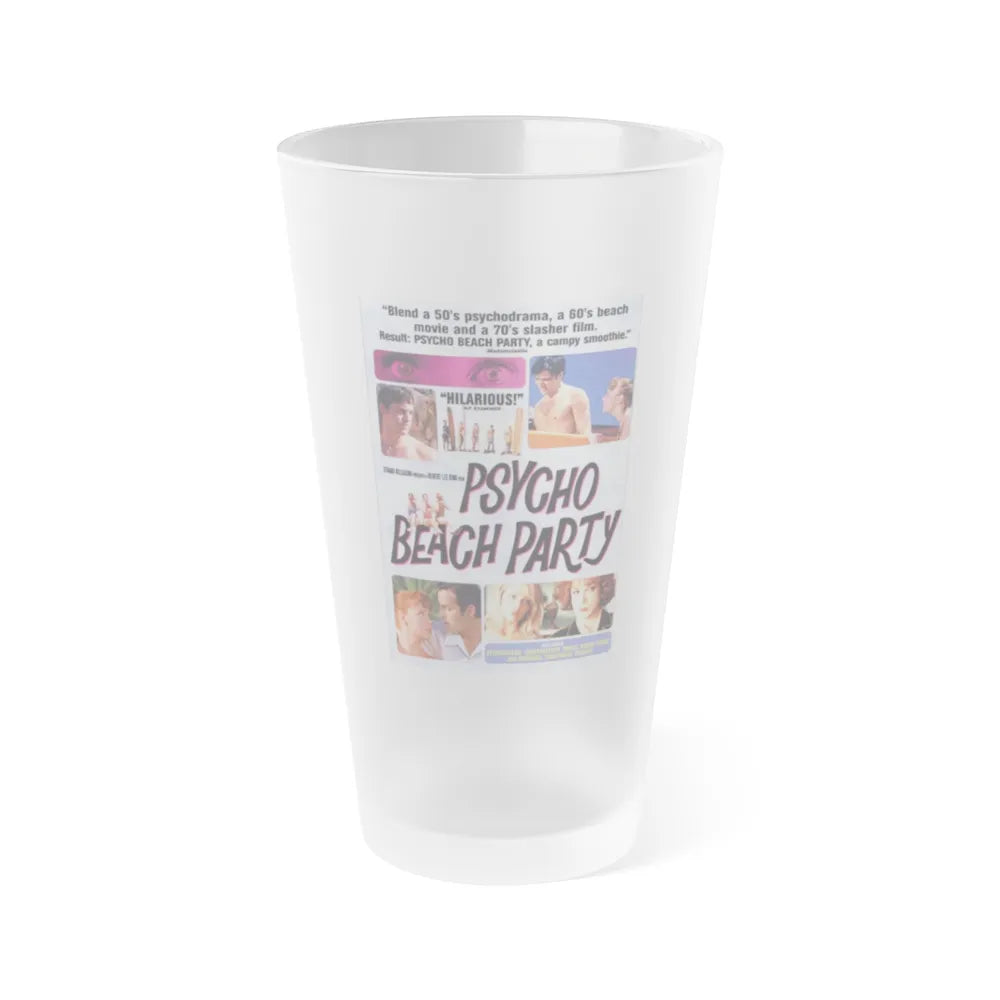 PSYCHO BEACH PARTY 2000 Movie Poster - Frosted Pint Glass 16oz-16oz-Frosted-Go Mug Yourself