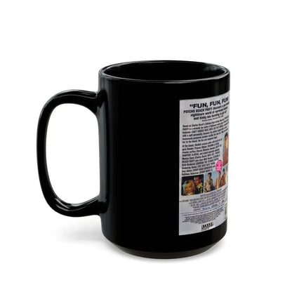 PSYCHO BEACH PARTY (VHS COVER) - Black Coffee Mug - Go Mug Yourself