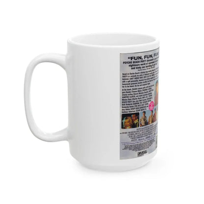 PSYCHO BEACH PARTY (VHS COVER) - White Coffee Mug - Go Mug Yourself