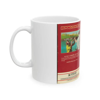 PSYCHO FROM TEXAS PARAGON VIDEO PRODUCTIONS (VHS COVER) - White Coffee Mug - Go Mug Yourself