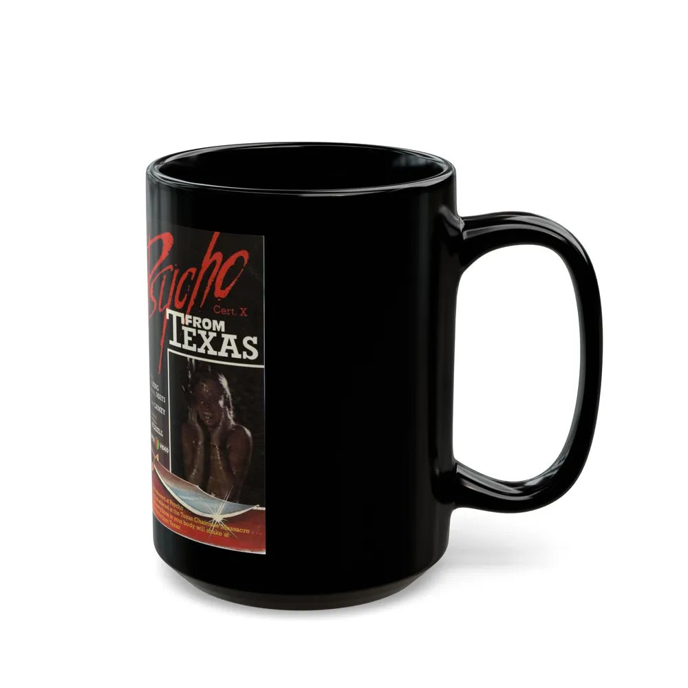 PSYCHO FROM TEXAS (VHS COVER) - Black Coffee Mug-Go Mug Yourself