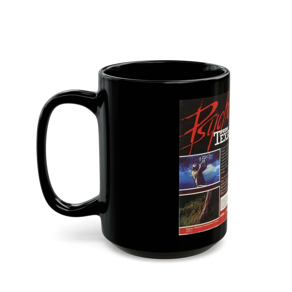 PSYCHO FROM TEXAS (VHS COVER) - Black Coffee Mug-Go Mug Yourself