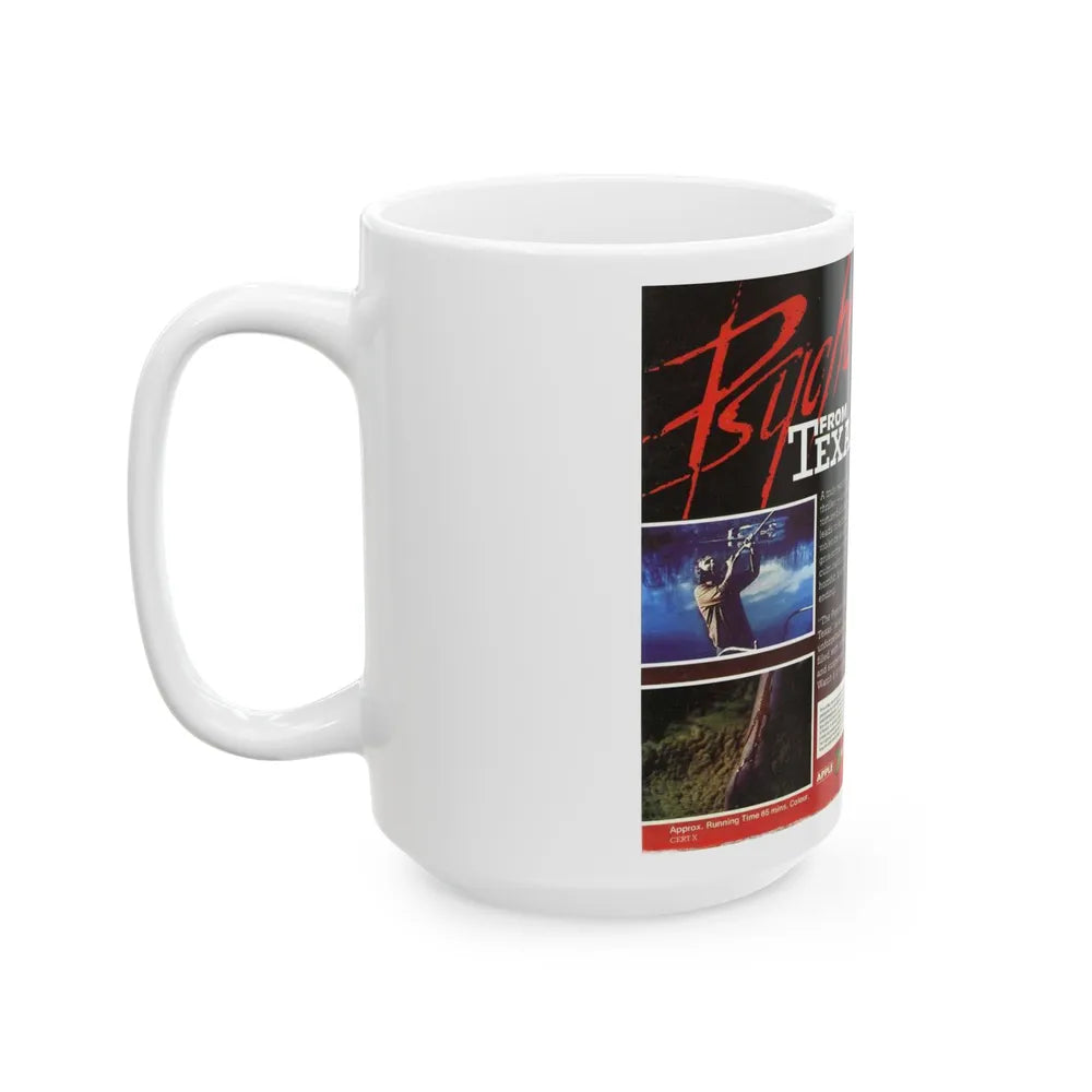 PSYCHO FROM TEXAS (VHS COVER) - White Coffee Mug-Go Mug Yourself