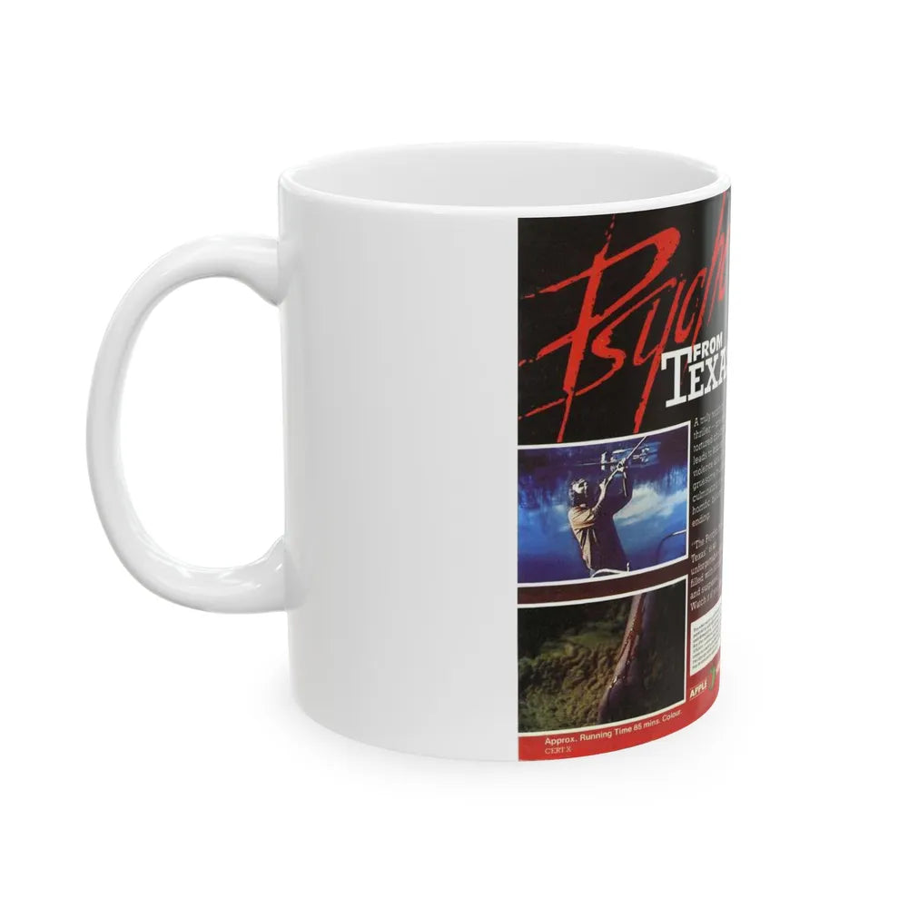 PSYCHO FROM TEXAS (VHS COVER) - White Coffee Mug-Go Mug Yourself