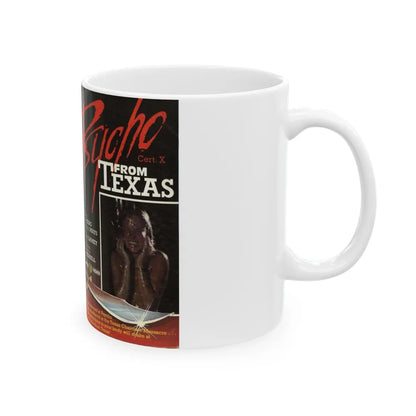 PSYCHO FROM TEXAS (VHS COVER) - White Coffee Mug-Go Mug Yourself