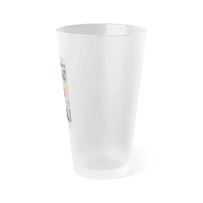 PSYCHO FROM TEXAS (WHEELER) 1975 Movie Poster - Frosted Pint Glass 16oz - Go Mug Yourself
