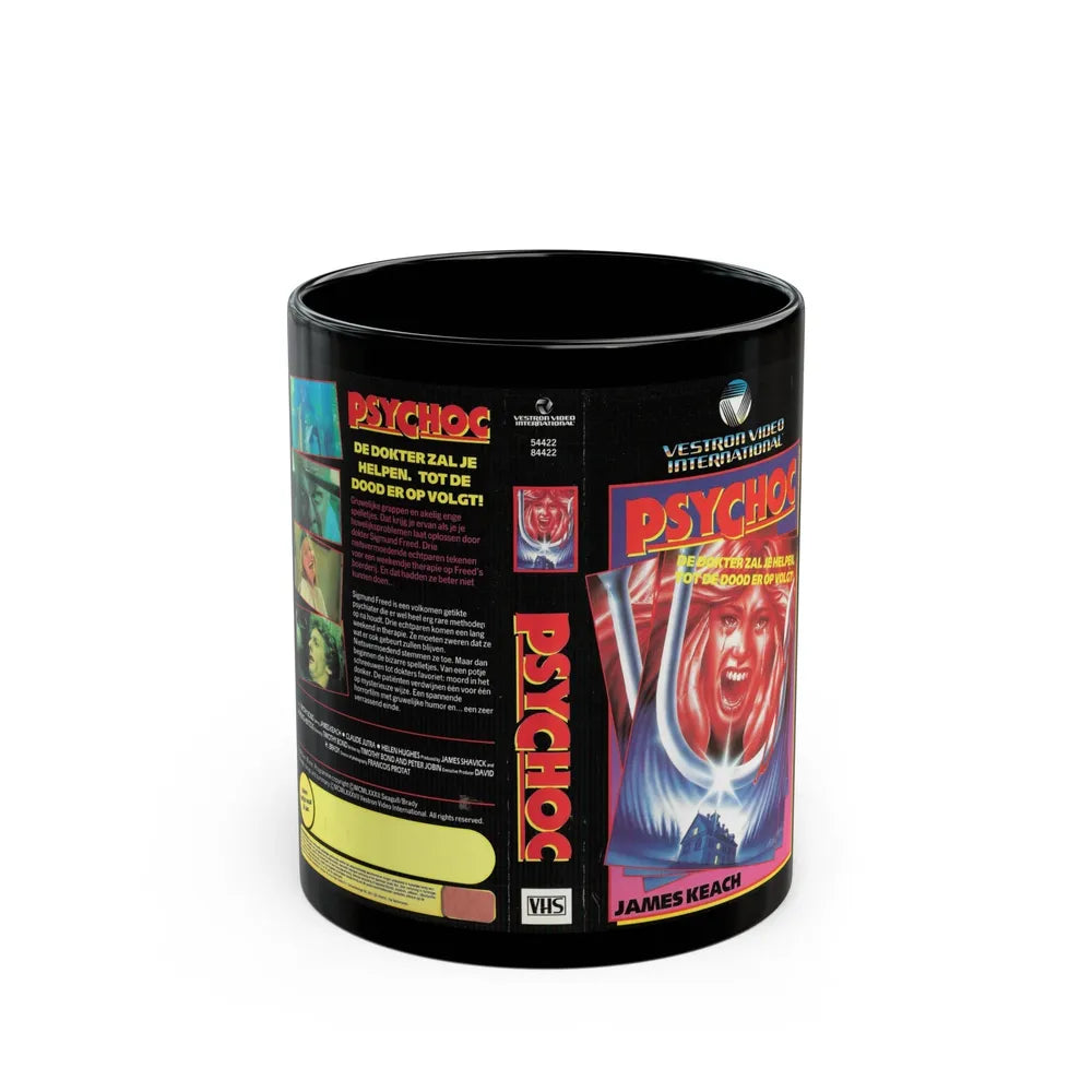 PSYCHOC (VHS COVER) - Black Coffee Mug-11oz-Go Mug Yourself