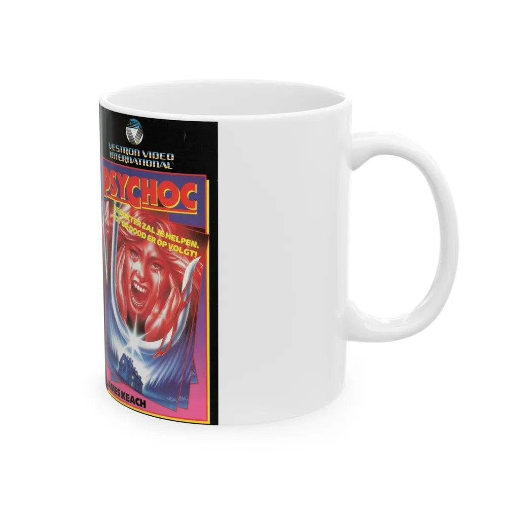 PSYCHOC (VHS COVER) - White Coffee Mug-Go Mug Yourself