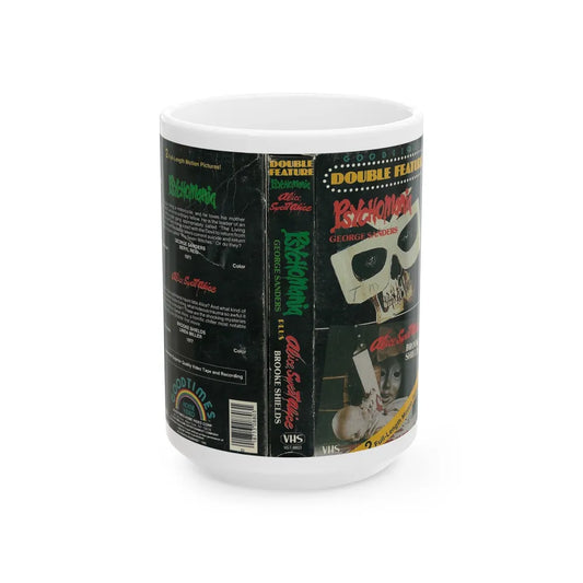 PSYCHOMANIA AND ALICE SWEET ALICE (VHS COVER) - White Coffee Mug-15oz-Go Mug Yourself