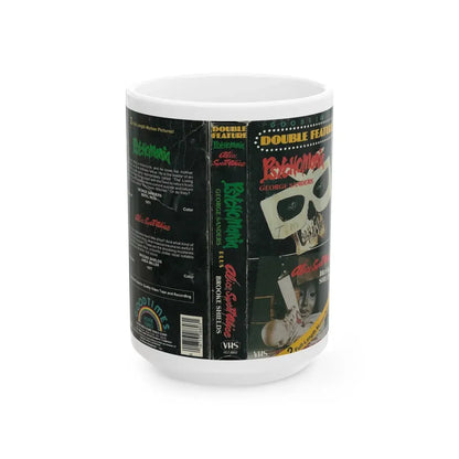 PSYCHOMANIA AND ALICE SWEET ALICE (VHS COVER) - White Coffee Mug 15oz - Go Mug Yourself