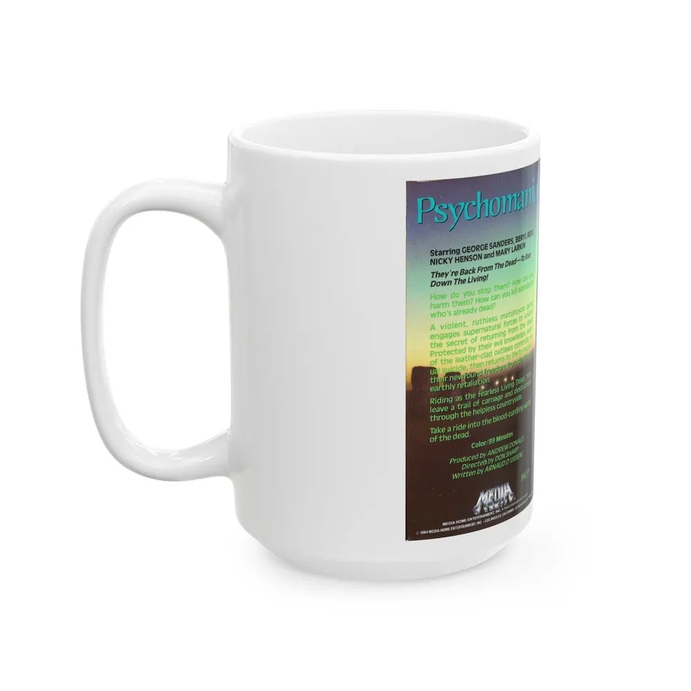 PSYCHOMANIA VERSION2 (VHS COVER) - White Coffee Mug-Go Mug Yourself